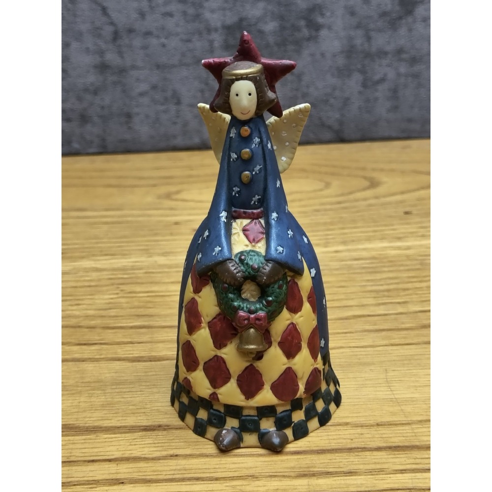 Vintage Ceramic Angel Bell Blue Unbranded